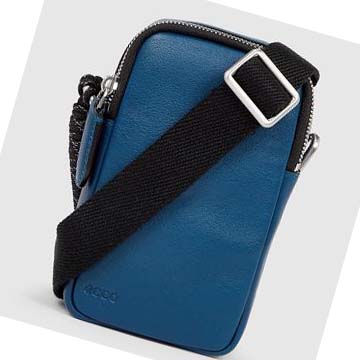 Men's Ecco CERAMIC MIDI Pouches Blue | SG 757PJJ